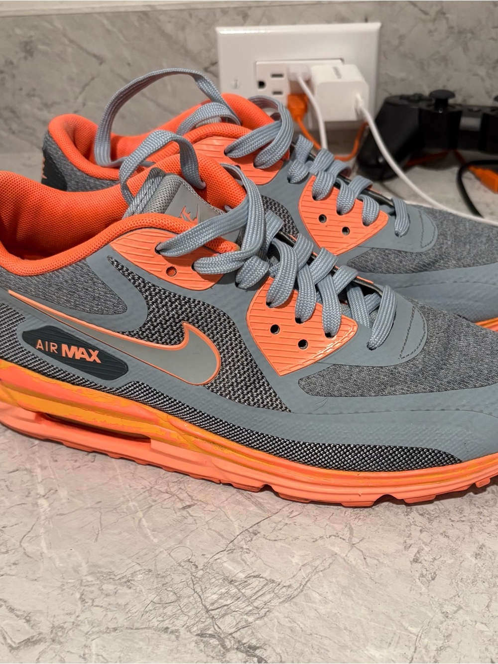 Nike Women’s Air Max Running Shoes - Gray & Orange